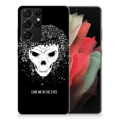 Silicone Back Case Samsung Galaxy S21 Ultra Skull Hair Silicone Back Case Samsung Galaxy S21 Ultra Skull Hair
