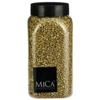 Mica Decorations decoratie stenen/granulaat - 650ml - goud - hobby steentjes