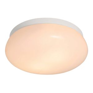 Ronde plafondlamp badkamer zwart wit E27 fitting 'Nordlux Foam'