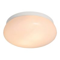 Ronde plafondlamp badkamer zwart wit E27 fitting 'Nordlux Foam' - thumbnail