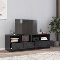 Tv-meubelen 2 st 67x39x44 cm staal zwart