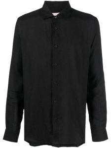 Orlebar Brown chemise en lin Giles à manches longues - Noir