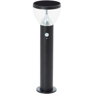 Buitenterminal - BRILLIANT - TULIP - LED en solar - Bewegingsmelder - Roestvrij staal en kunststof - 4 W - Zwart