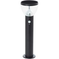 Buitenterminal - BRILLIANT - TULIP - LED en solar - Bewegingsmelder - Roestvrij staal en kunststof - 4 W - Zwart