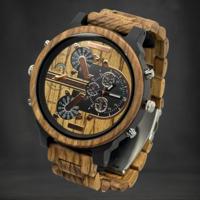 Only the Brave™ - Extra Groot Herenhorloge met Gouden Uurwerk