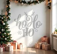 Ho ho ho kerst sticker