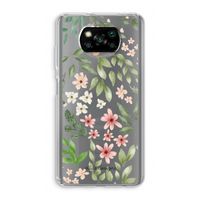 Botanical sweet flower heaven: Xiaomi Poco X3 NFC Transparant Hoesje