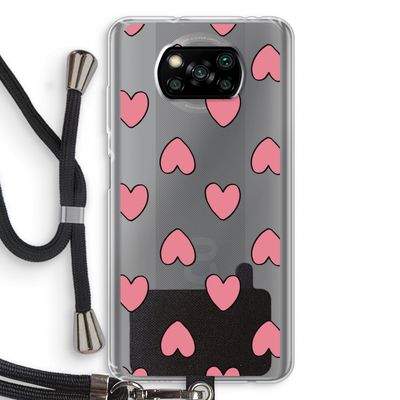 Ondersteboven verliefd: Xiaomi Poco X3 Pro Transparant Hoesje met koord