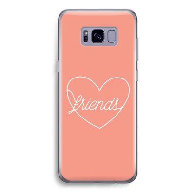 Friends heart: Samsung Galaxy S8 Transparant Hoesje