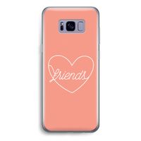 Friends heart: Samsung Galaxy S8 Transparant Hoesje