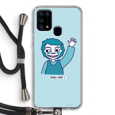 Zwaai: Samsung Galaxy M31 Transparant Hoesje met koord
