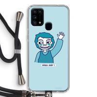 Zwaai: Samsung Galaxy M31 Transparant Hoesje met koord