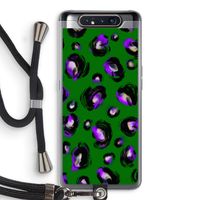 Green Cheetah: Samsung Galaxy A80 Transparant Hoesje met koord