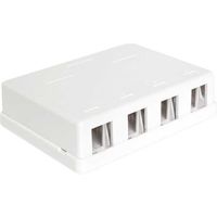 DeLOCK Keystone Surface Mounted Box 4 Port behuizing - thumbnail