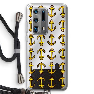 Musketon Anchor: Huawei P40 Pro Plus Transparant Hoesje met koord