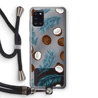 Kokosnoot roze: Samsung Galaxy A31 Transparant Hoesje met koord