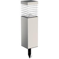 LED Solar Priklamp - Warm Wit 3000K - Mat Zilver - Kunststof - 0.4W