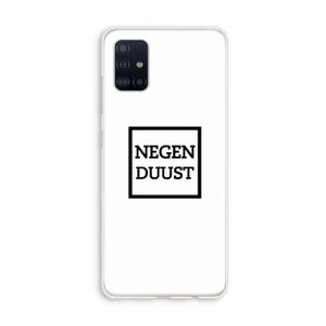 Negenduust vierkant: Galaxy A51 4G Transparant Hoesje