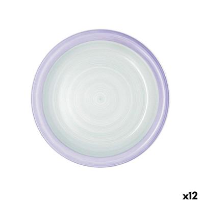Eetbord Quid Kaleido Groen Paars Keramisch 27 cm (12 Stuks)