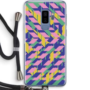 Skew Blush 1: Samsung Galaxy S9 Plus Transparant Hoesje met koord