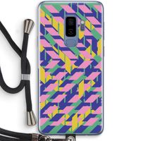 Skew Blush 1: Samsung Galaxy S9 Plus Transparant Hoesje met koord