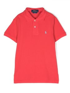 Ralph Lauren Kids polo à logo brodé - Rouge