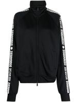 DSQUARED2 sweat en coton à bandes logo - Noir
