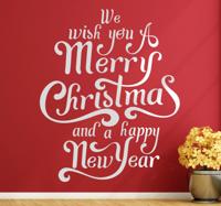 Muursticker Merry Christmas Happy Newyear