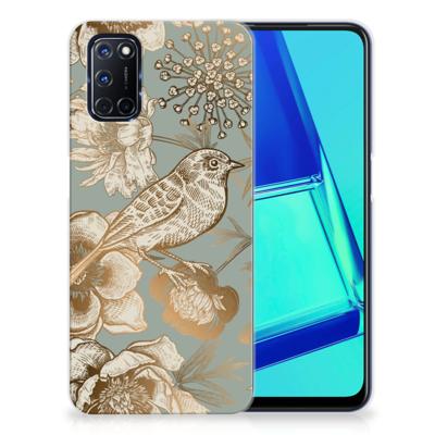 TPU Case voor OPPO A52 | A72 Vintage Bird Flowers