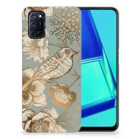 TPU Case voor OPPO A52 | A72 Vintage Bird Flowers
