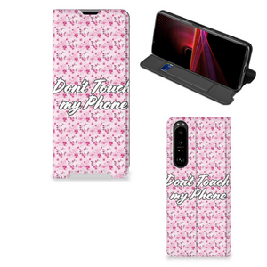 Sony Xperia 1 III Design Case Flowers Pink DTMP