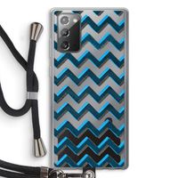 Onderbroken lijn: Samsung Galaxy Note 20 / Note 20 5G Transparant Hoesje met koord