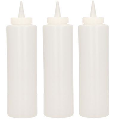 Sausflessen/doseerflessen 400 ML 3 stuks