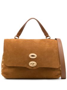 Zanellato Postina leather tote bag - Marron