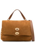 Zanellato Postina leather tote bag - Marron - thumbnail