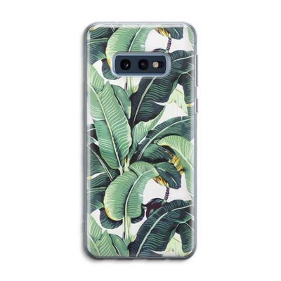 Bananenbladeren: Samsung Galaxy S10e Transparant Hoesje