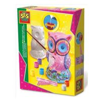 SES gips gieten en schilderen uil