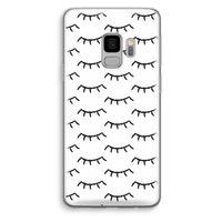 Wimpers: Samsung Galaxy S9 Transparant Hoesje