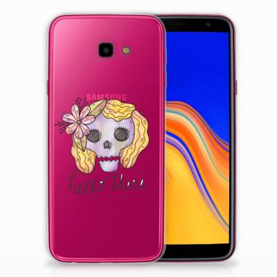 Silicone Back Case Samsung Galaxy J4 Plus (2018) Boho Skull Silicone Back Case Samsung Galaxy J4 Plus (2018) Boho Skull