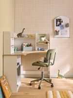 Hoekbureau met opbergruimtes wit