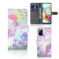 Samsung Galaxy A71 | Telefoonhoesje | Met pasjeshouder | Bird