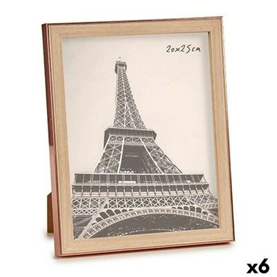 Fotolijsten Gift Decor Bruin Koper Glas Polypropyleen (6 Stuks)
