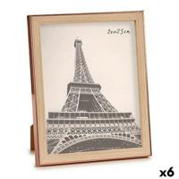 Fotolijsten Gift Decor Bruin Koper Glas Polypropyleen (6 Stuks)