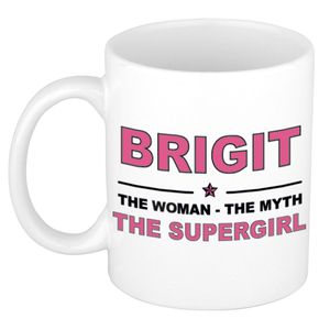 Brigit The woman, The myth the supergirl cadeau koffie mok / thee beker 300 ml