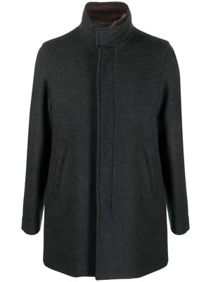 Herno manteau à fermeture dissimulée - Gris