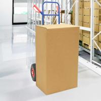 VidaXL Handtrolley blauw en rood 49,5 x 53 x 114 cm staal