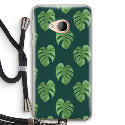 Monstera leaves: HTC U Play Transparant Hoesje met koord