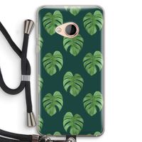 Monstera leaves: HTC U Play Transparant Hoesje met koord
