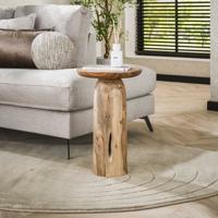 LifestyleFurn Ronde Bijzettafel 'Shavonna' Acaciahout, 35cm