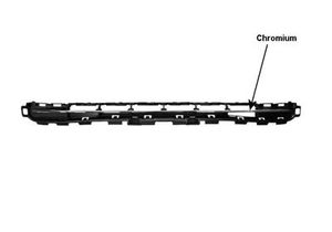 VOORBUMPERGRILL 09+ Boven ZWART/Chroom 4033514